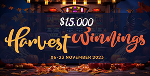 $15,000 Harvest Winnings